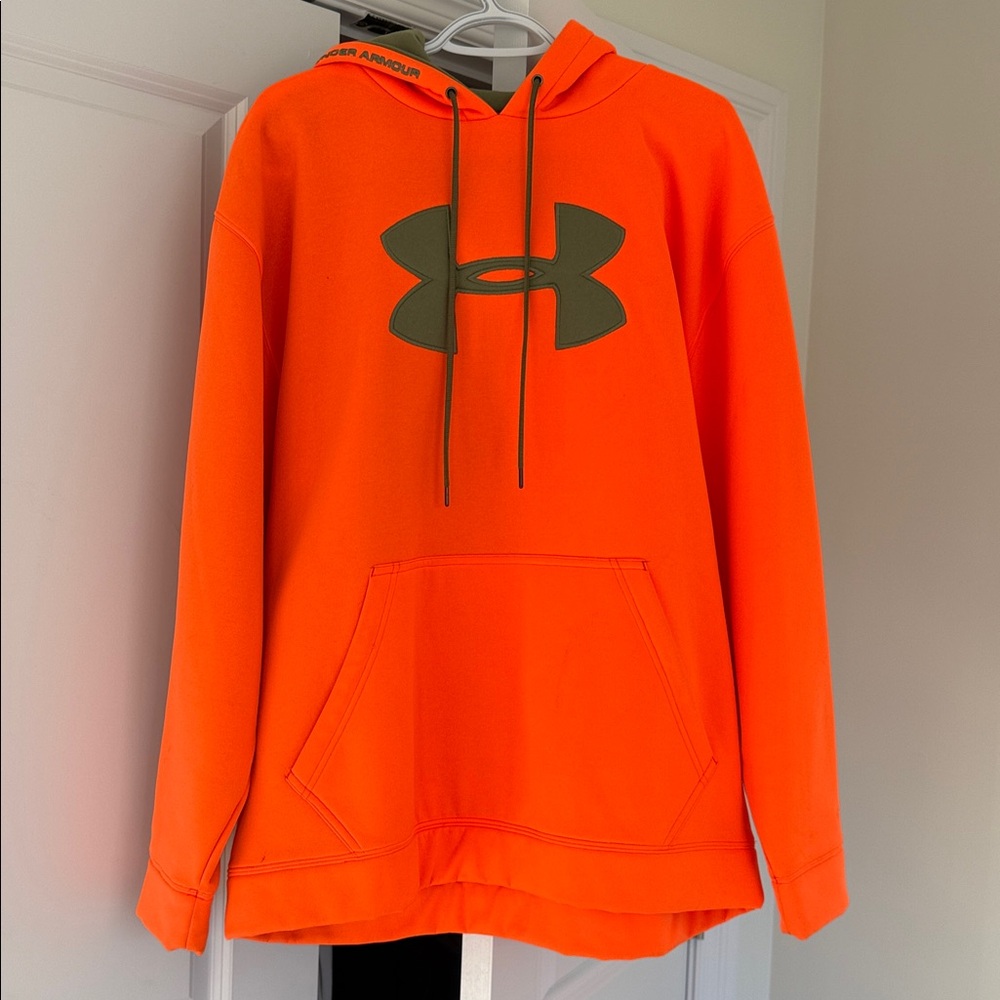 Under Armour Vibrant Orange Hoodie with Logo